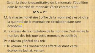 Macroéconomie S2 partie 11 quot le modèle macroéconomique classique 45 le marché de la monnaiequot [upl. by Post50]