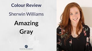 Paint Colour Review Sherwin Williams Amazing Gray SW 7044 [upl. by Mera]