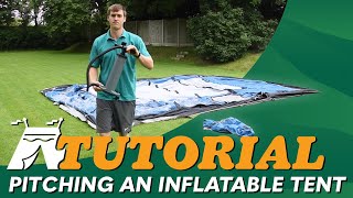 How to pitch an Inflatable Tent Tutorial Video [upl. by Coke]