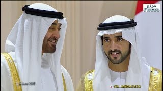 Dubai royal wedding Sheikh Hamdan فزاع FAZZA  amp brothers celebrate with UAE Rulers 6062019 [upl. by Ailhat]