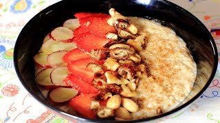 DESAYUNO QUE ADELGAZA AVENA CON LECHE Y FRUTA 💪 💪 [upl. by Reece]