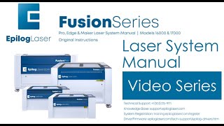 Epilog Fusion Laser Manual Series [upl. by Weinstein901]