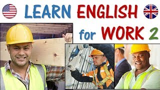 ENGLISH for Work 2  Construction Builder labor drywall mason  EASY words and phrases [upl. by Ylnevaeh]