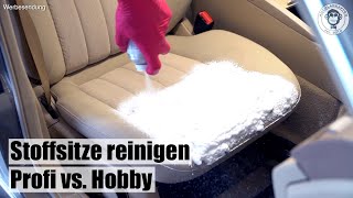 Stoffsitze reinigen I 2 Methoden I Hobby vs Profi I AUTOLACKAFFEN [upl. by Edwina]