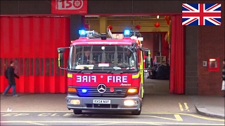 Fire engine responding  London Fire Brigade using siren and lights [upl. by Oninrutas]