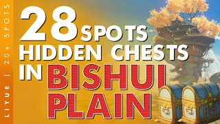 UNLOCK Bishui Plain All Secrets and Hidden Chests Hunt Liyue EP1  Genshin Impact [upl. by Kerek]