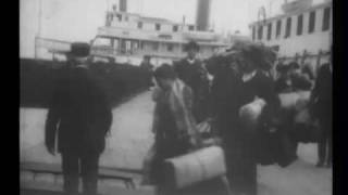 Arrival of immigrants Ellis Island [upl. by Idnyc]