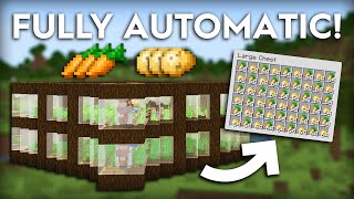 Minecraft Easy Villager PotatoCarrot Farm  700 Per Hour [upl. by Iand]