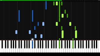 Hijo de la Luna  José María Cano Mecano  Piano Tutorial  Synthesia  How to play [upl. by Refinnej36]