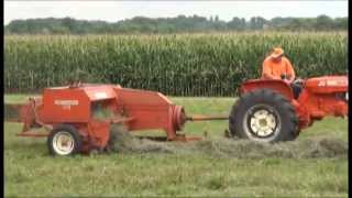 Raking amp Baling With Allis Chalmers [upl. by Donaghue722]