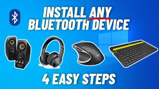 How to setup ANY Bluetooth device in Windows 10 in 4 simple steps [upl. by Soalokin255]