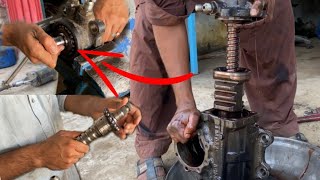 Hino Steering Gear Box Rebuild How to Repair Gear Box  Amazing Work [upl. by Honoria]