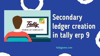 secondary ledger creation  create ledger from voucher entry screen [upl. by Airalav]