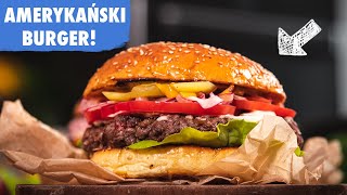 Prawdziwy AMERYKAŃSKI BURGER z grilla krok po kroku  Przepis UMAMI [upl. by Namrac103]