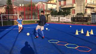 ALLENAMENTO ATTACCANTI CALCIO A 5  Forza coordinazione precisione [upl. by Nolyag]