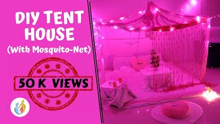 How to make Tent House at home  AN INNOVATIVE WAY FOR PARTY AT HOME  Innovative Parenting Mantra [upl. by Ahsieker]