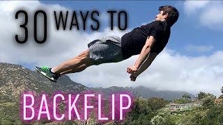 30 WAYS TO BACKFLIP [upl. by Beniamino]