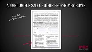 How to fill out the Addendum for Sale of Other Property by Buyer [upl. by Gnehc116]