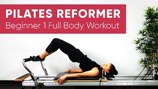 Pilates Workout  Reformer  Full Body 45 min  Beginner 1 [upl. by Eva]