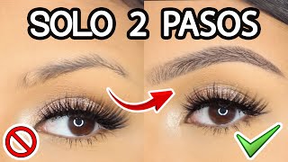 CEJAS PERFECTAS EN 2 PASOS âœ… NUEVA TÃ‰CNICA PRINCIPIANTES  AbrilDoesMakeup â™¡ [upl. by Lancaster]