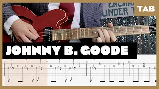 Chuck Berry  Johnny B Goode  Guitar Tab  Lesson  Cover  Tutorial [upl. by Denbrook]