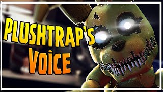 FNAF Plushtrap Voice Lines Animated [upl. by Nnairol]