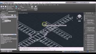 AutoCad Plant 3D Cable Tray System [upl. by Salomone]