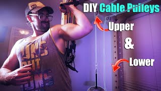 How I Built a DIY Cable Pulley System for my Home Gym [upl. by Adnawahs]