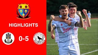 Caerleon 05 Cwmbrân Town  Gwent FA Senior cup  Quarter final highlights [upl. by Shulamith]