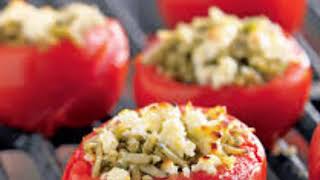 Greek stuffed tomatoes gemista recipe at the end [upl. by Atnod]