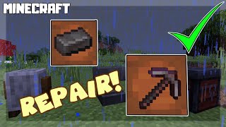 MINECRAFT  How to Repair Netherite Pickaxe 1161 [upl. by Engdahl]