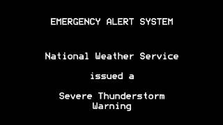 Severe Thunderstorm Warning  EAS 588  32814 749 PM [upl. by Yttocs]