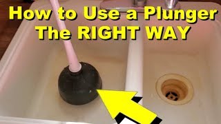 How To Use a Plunger the Right Way [upl. by Hadihsar631]