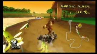 Mario Kart Wii N64 DKs Jungle Parkway [upl. by Mlehliw]