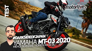 YAMAHA MT03 2020  VITAMINÉE   TEST MOTORLIVE [upl. by Itra]