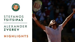 Stefanos Tsitsipas vs Alexander Zverev  Semifinal Highlights  RolandGarros 2021 [upl. by Imerej]