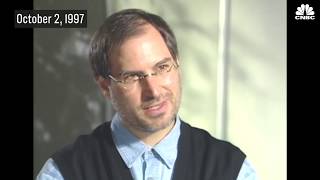 Steve Jobs 1997 Interview Defending His Commitment To Apple  CNBC [upl. by Nylegna]