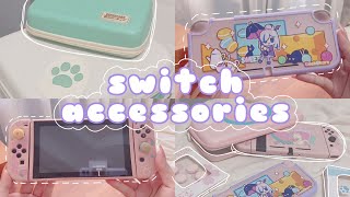 🐶 adorable nintendo switch amp switch lite accessories unboxing  a geekshare haul a bad vlog ad [upl. by Gayner342]