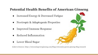 Health Benefits of American Ginseng Root Panax Quinquefolius [upl. by Leunamnauj990]