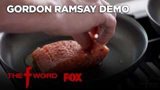 Gordon Ramsay Demonstrates How To Cook The Perfect Alaskan King Salmon  Season 1 Ep 1  THE F WORD [upl. by Nino357]