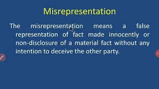 Misrepresentation [upl. by Naldo]