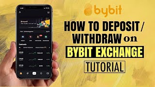 How to DEPOSIT or WITHDRAW on ByBit Mobile Exchange  Bitcoin App Tutorial [upl. by Maridel]