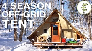 OffGrid ProspectorStyle Tent A Tiny House Alternative [upl. by Atiekram906]