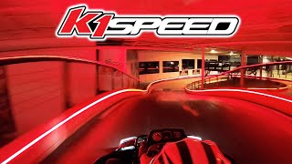 Indoor GoKart Racing at K1 Speed in Oxford MI  LED Lit Track [upl. by Ziguard]