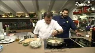 David De Jorge y Berasategui cocinan kokotxas con gulas [upl. by Lemahs]