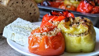 Greek Stuffed Vegetables Gemista  Jim Michailidis [upl. by Ioves]